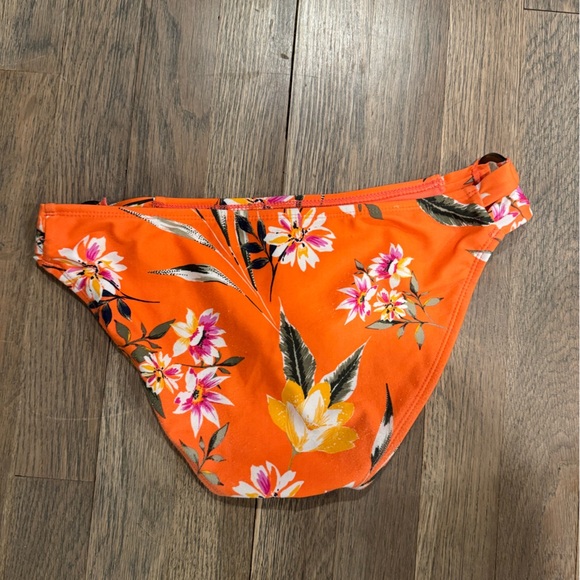 Xhilaration Floral Orange Bikini Top and Bottom size Small - Picture 5 of 10